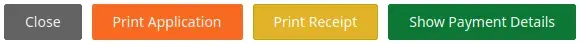 NIS Website Payment Receipt